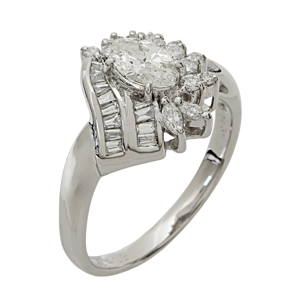 プラチナ900 ダイヤモンド リング J193736 | ユキザキセレクトジュエリー