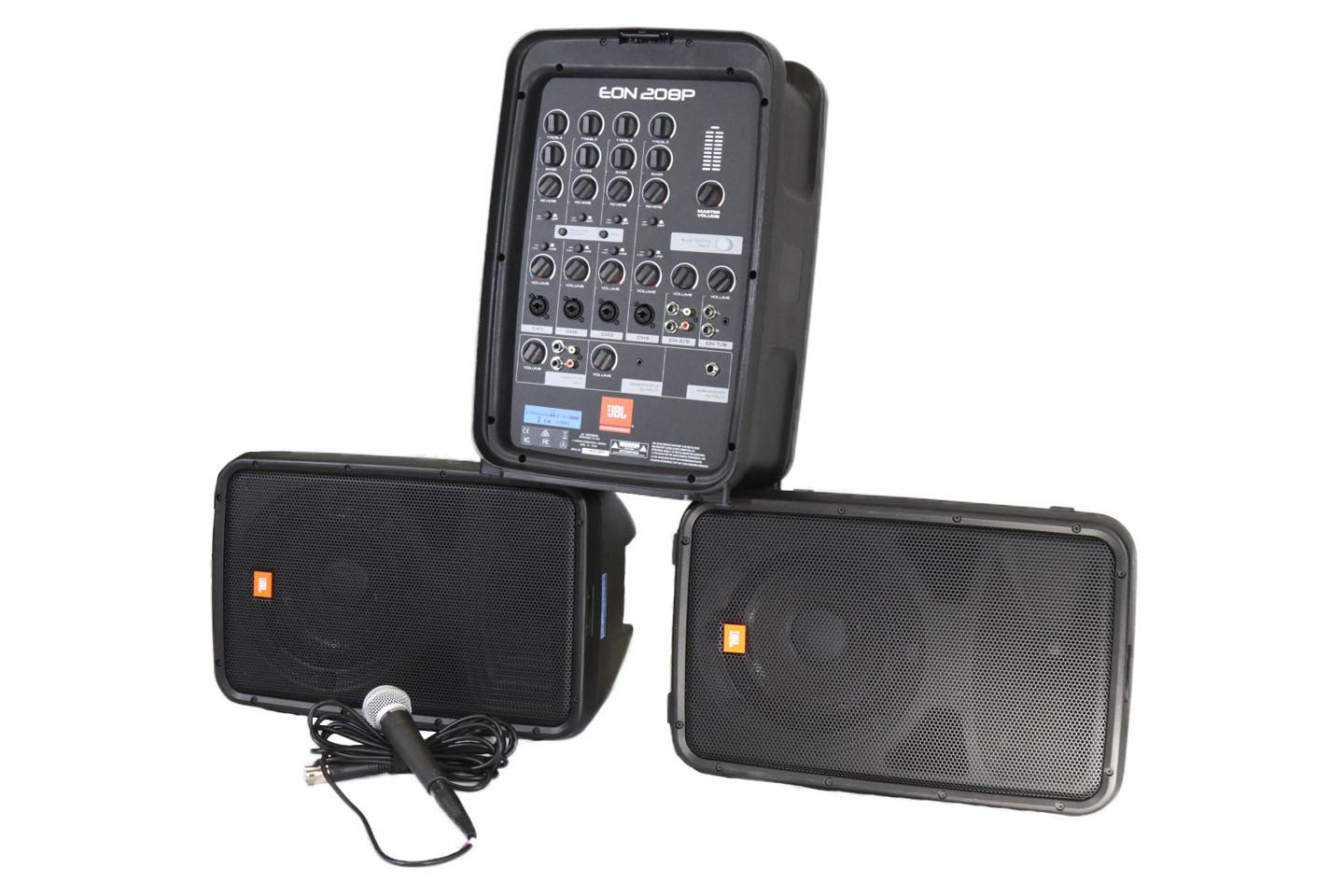 ポータブルPAシステム JBL EON208P(スピーカー×2)｜撮影機材レンタル