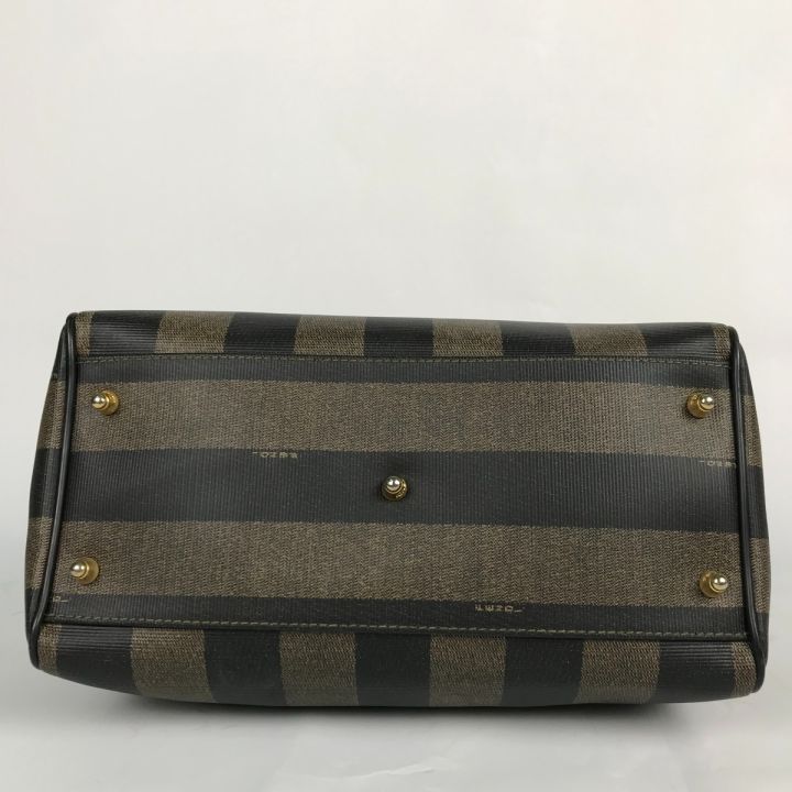 FENDI フェンディ ペカン柄 ミニボストンバッグ ハンドバッグ ブラウン