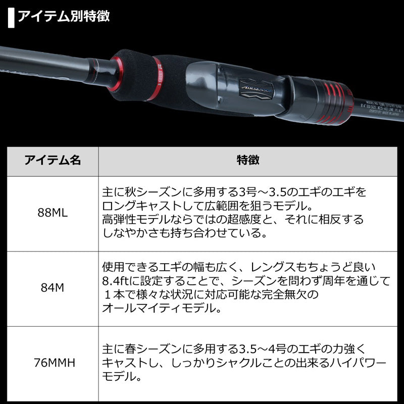 エメラルダス ストイスト RT （アウトガイドモデル） 84M 【大型商品