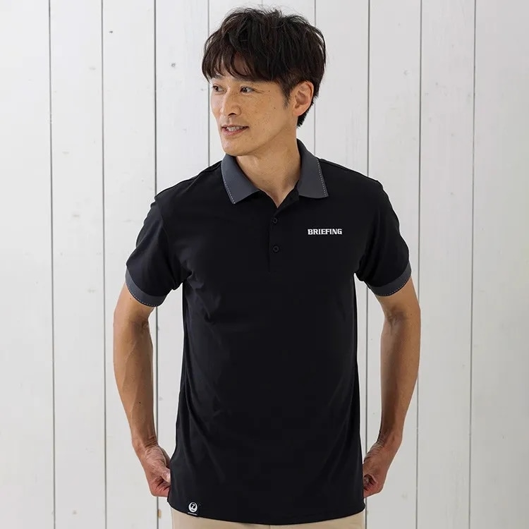 ブリーフィング]JALオリジナルポロシャツ MS TOUR POLO JAL BLACK M(M