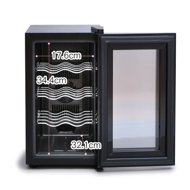 ワインセラー 8本 25L ペルチェ式 タッチパネル PWC-251P-B ブラック