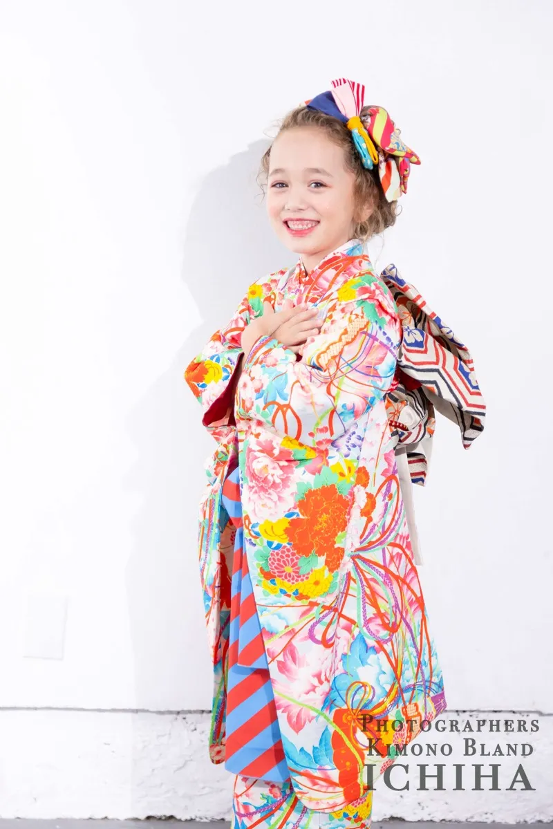 7歳七五三レンタル アンティーク復刻 百花繚