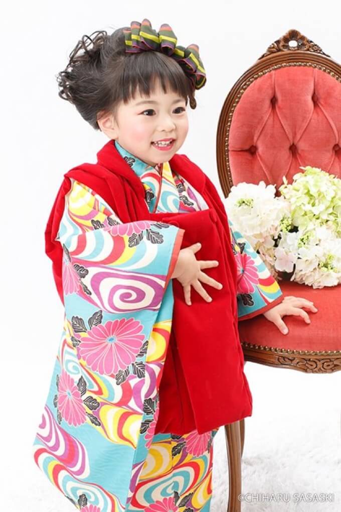 3歳アンティーク着物レンタル レトロモダン｜着物レンタル いちは