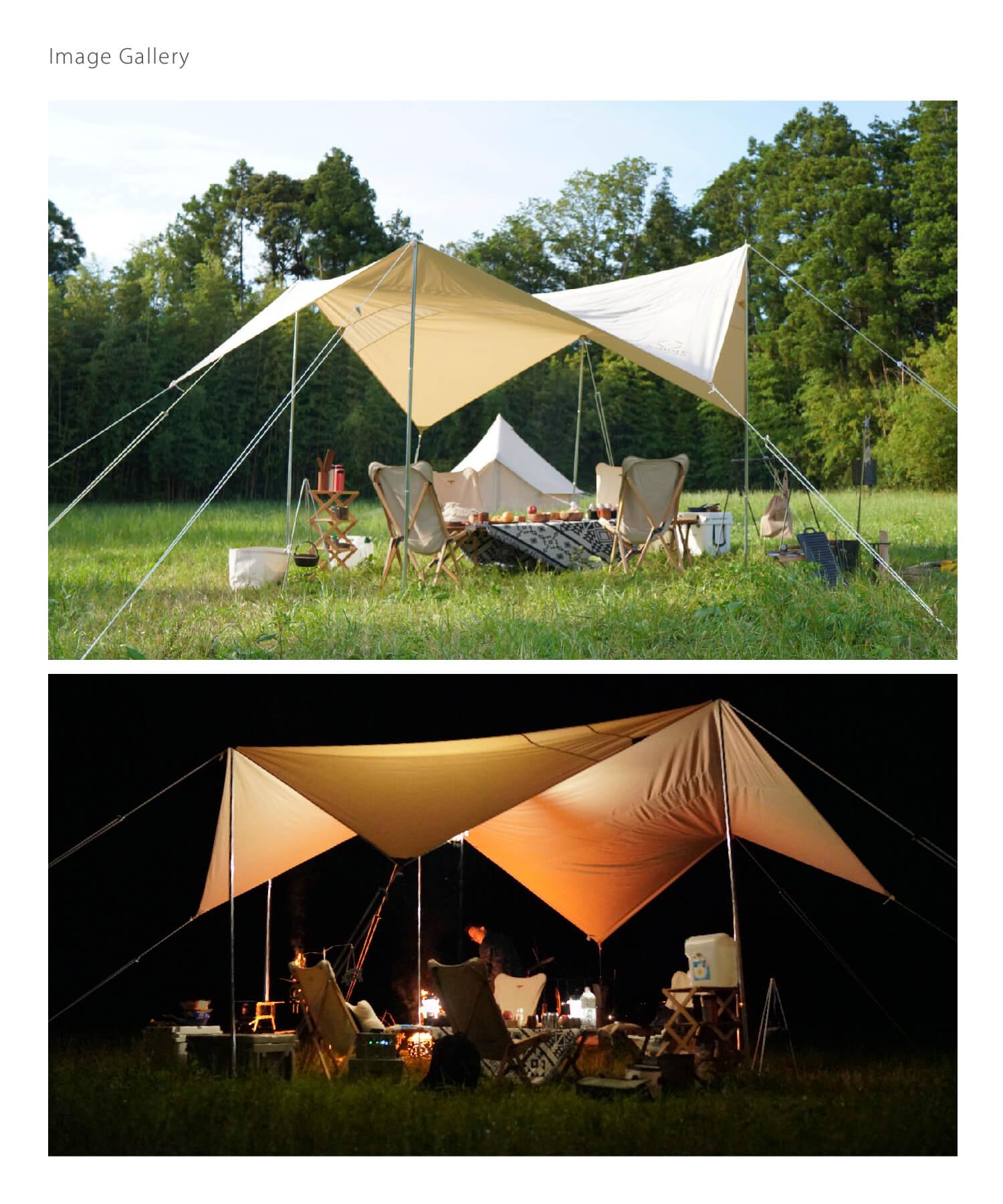 Tarppi square-400 】 ターピスクエア-400 ポリコットンタープ