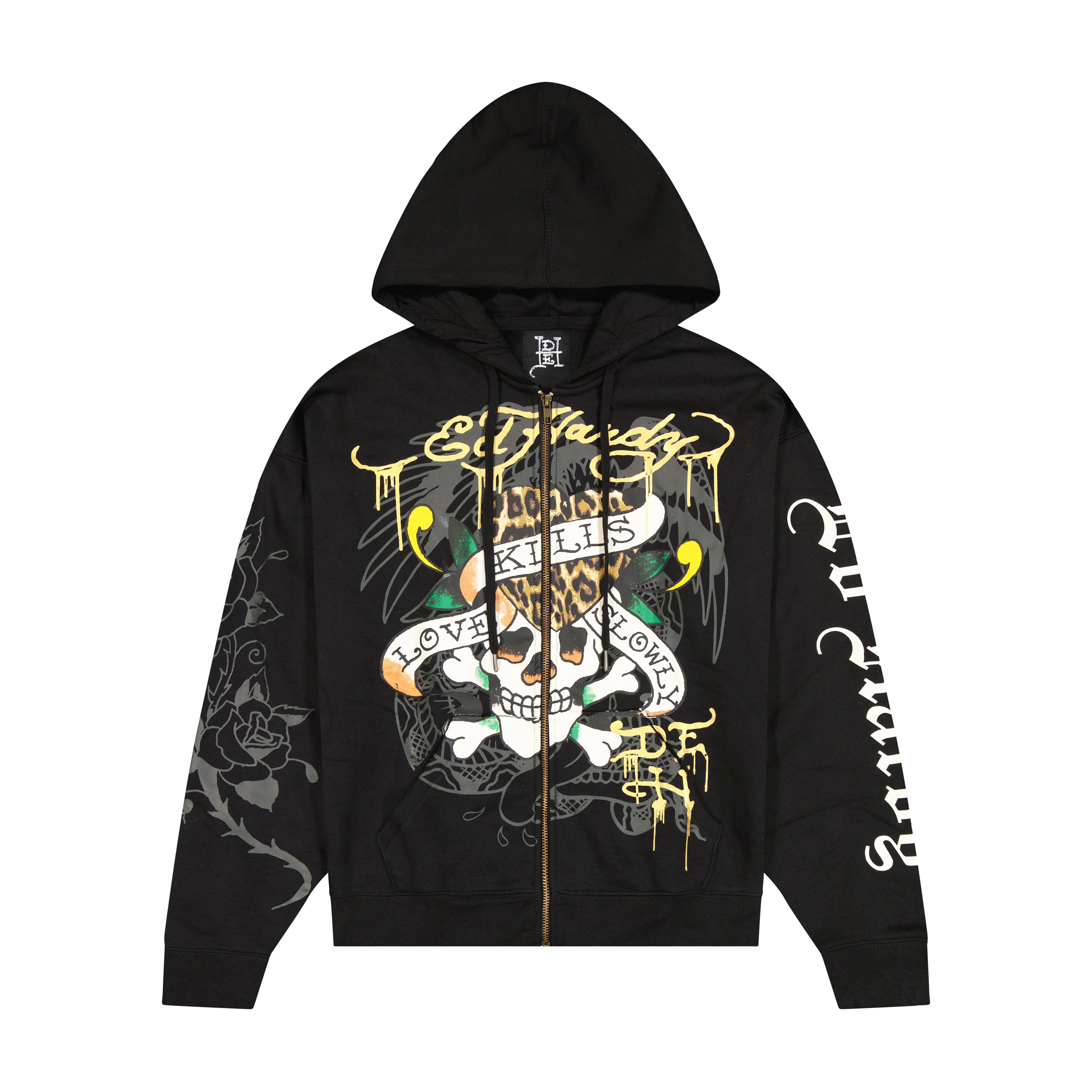 LKS Skull Boxy Zip Hoodie