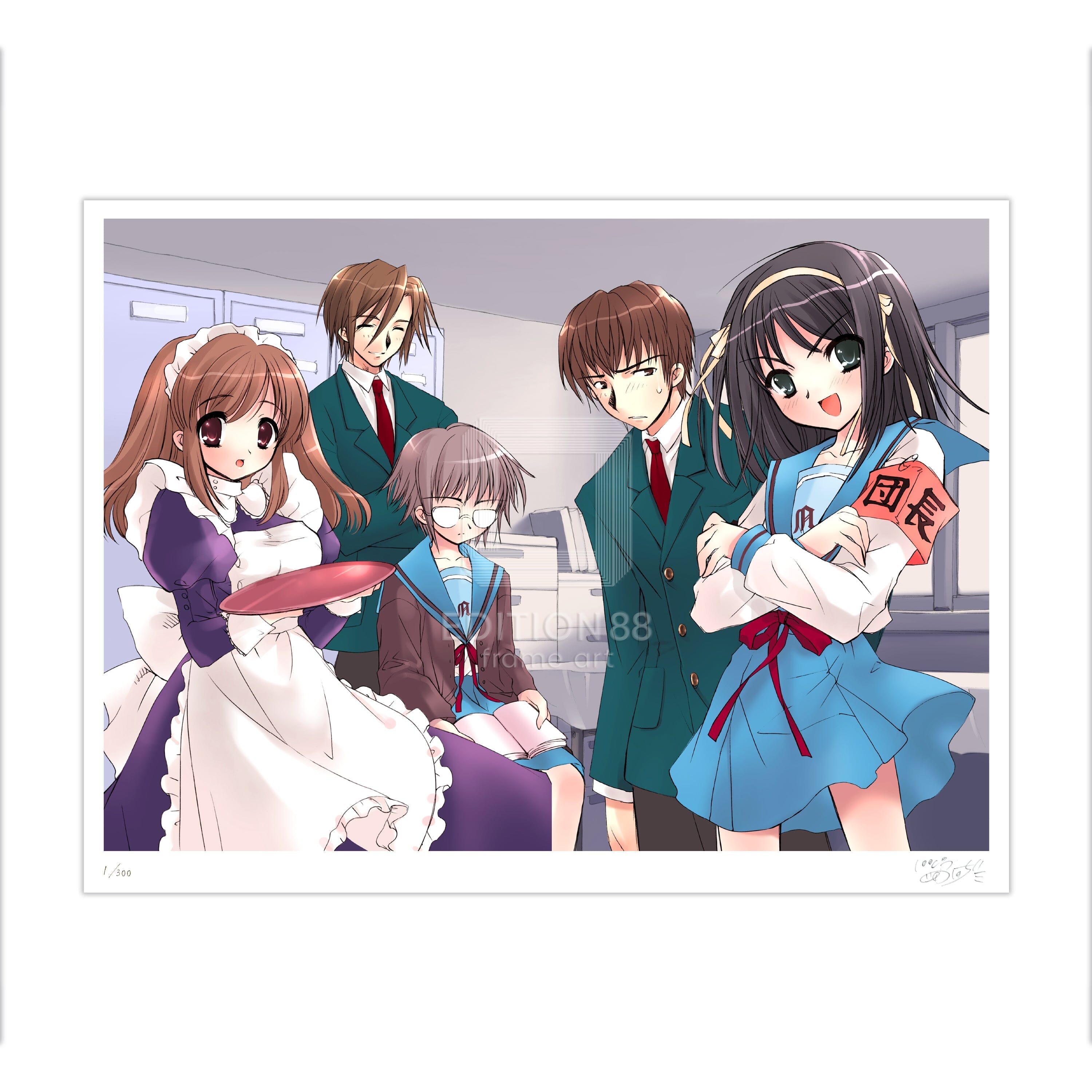 涼宮ハルヒの憂鬱」88グラフ2（「ザ・スニーカー」用イラスト 2003年6