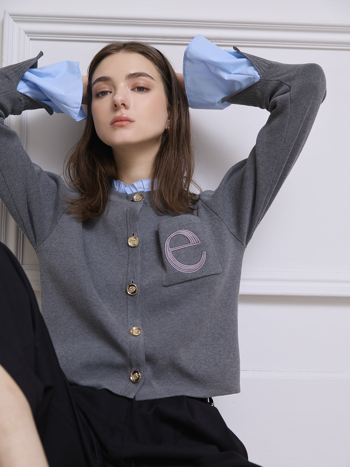 1.14 New Color】Attached collar カーディガン