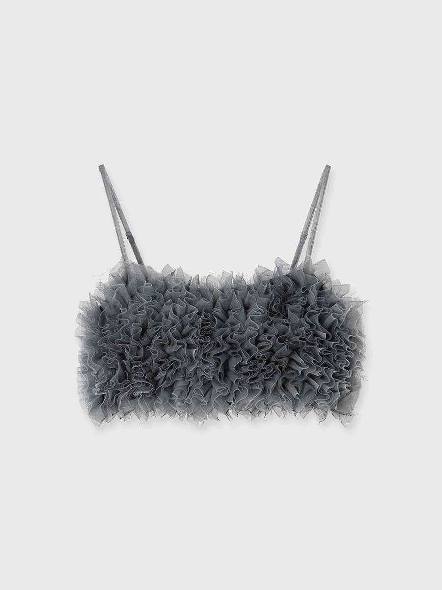 チュールフリルベアトップ