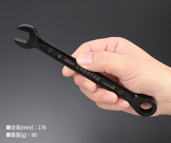 ロブテックス J-CRAFT99 ブラックラチェットコンビネーションレンチ