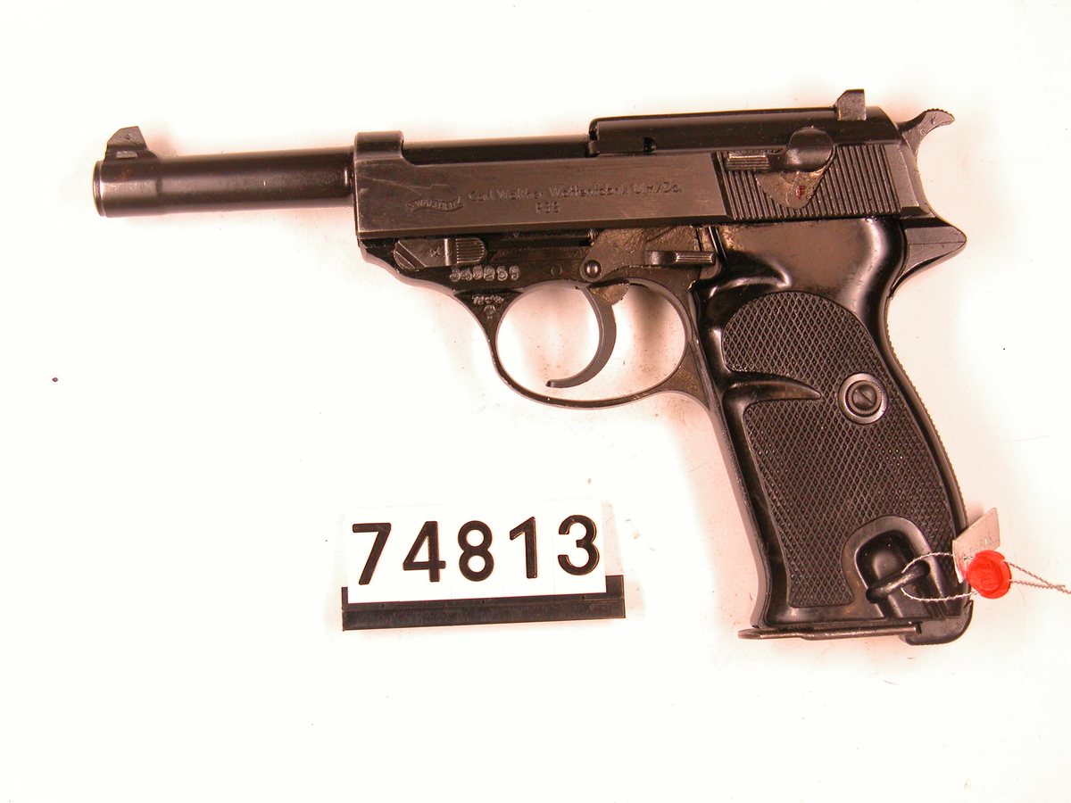 Pistol 9mm Walther P38N -Forsvarshistorisk museum / DigitaltMuseum
