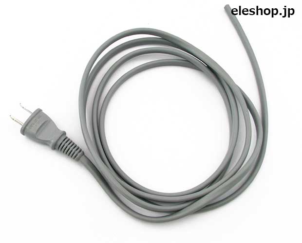 ACプラグ付コード125V 7A 0.75SQ/2m(灰) / VCT-FK0.75SQ L-2m