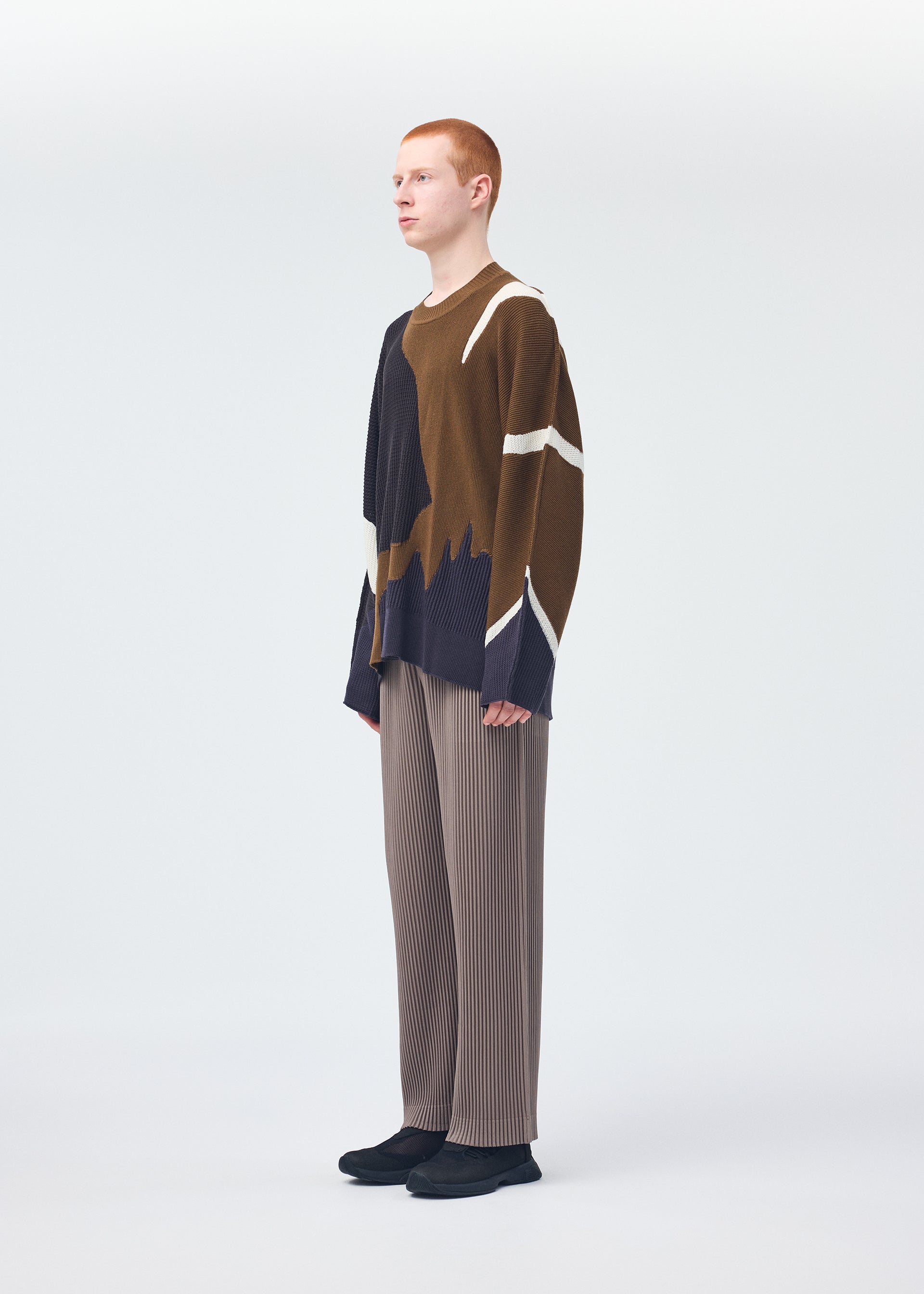AGATE KNIT Top Brown – ISSEY MIYAKE EU