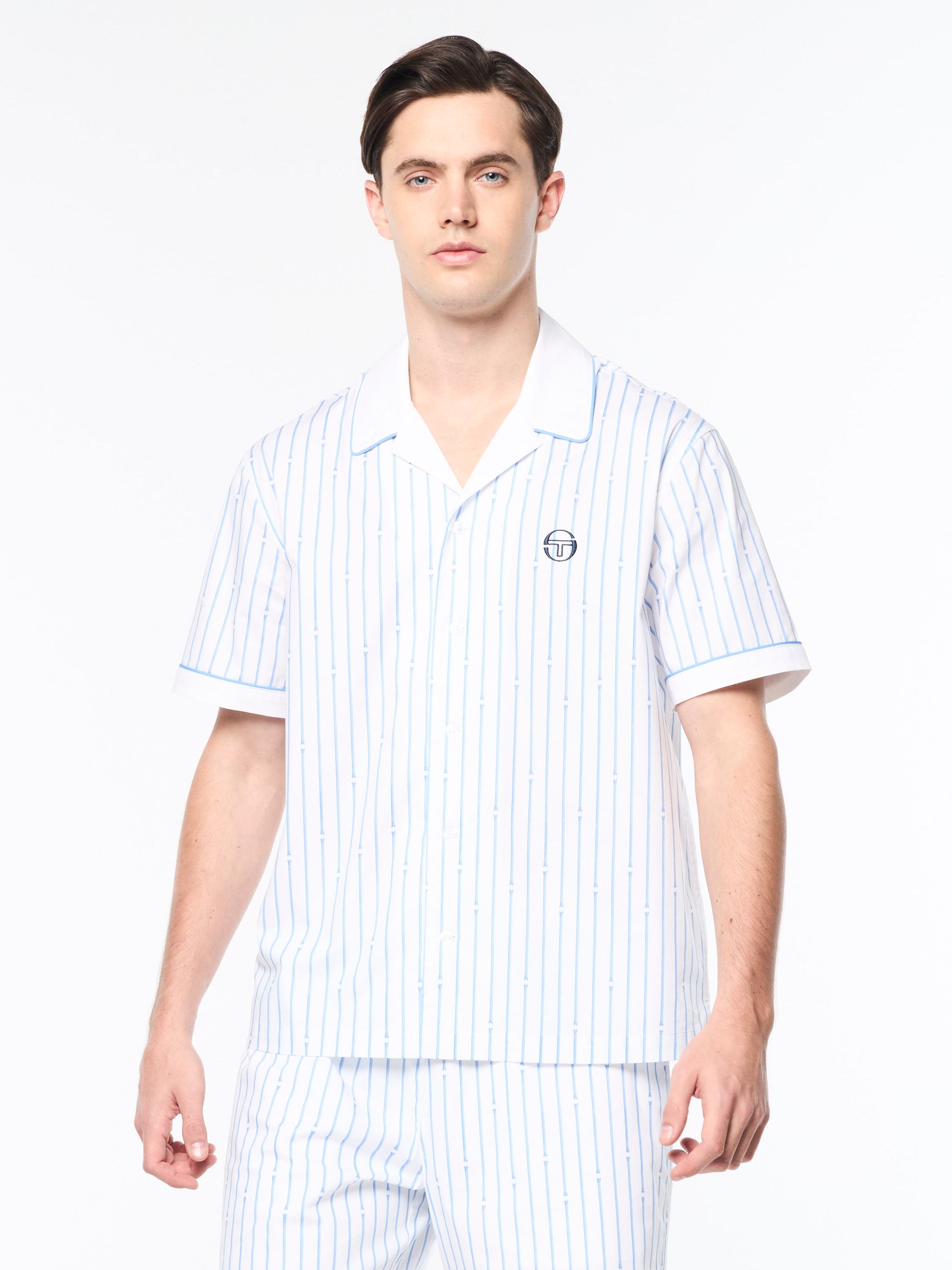 Colonna Cabana Shirt- Brilliant White – Sergio Tacchini Europe