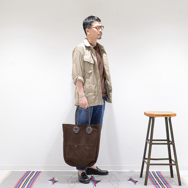 VANSON (バンソン) Explorer別注 スエードレザートートバッグ アメリカ