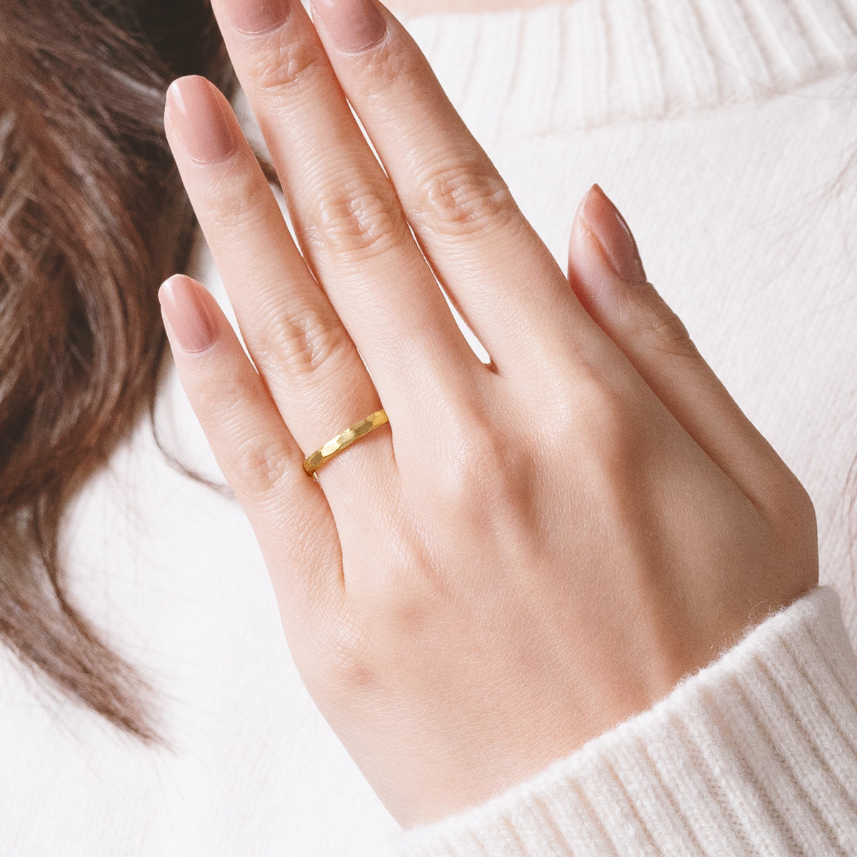 槌目リング K18YG イエローゴールド – facett 公式オンラインショップ