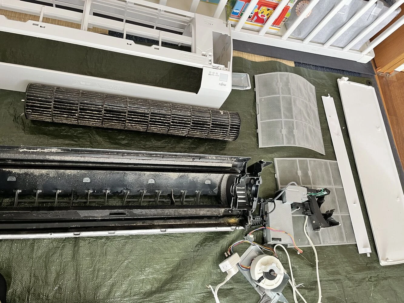 FUJITSU 壁掛けエアコン AS-A367H 完全分解 | ブログ | エアコン