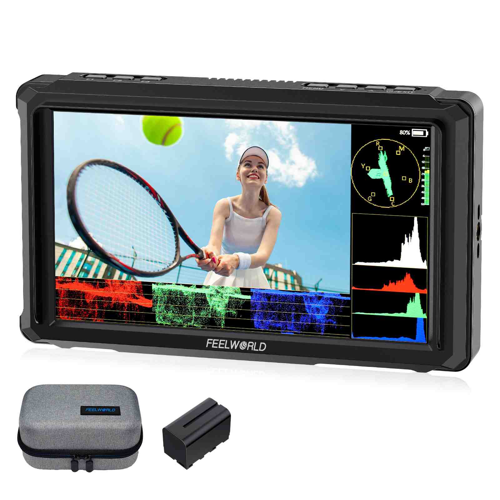 FEELWORLD FW568 PRO 6インチ 1200nit 高輝度 カメラ DSLR モニター 4K