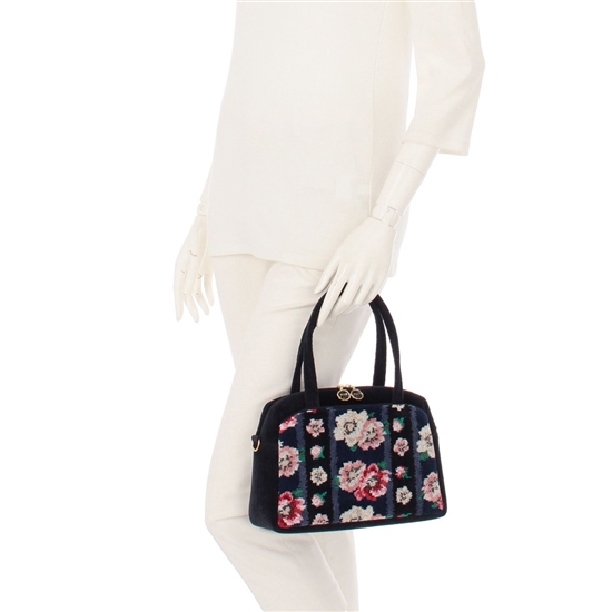 アネモネパドドゥ ボストンバッグ APD-260004(ネイビー): FEILER