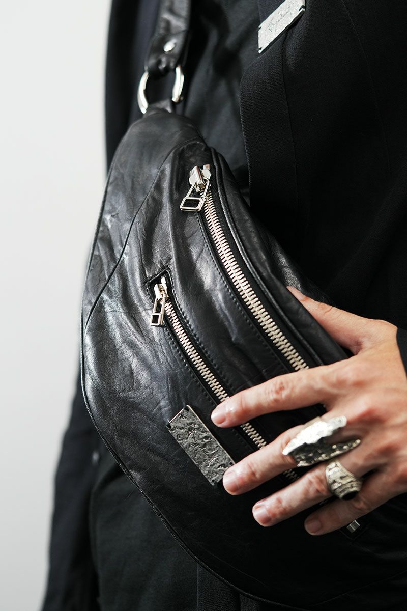 l*x様 FAGASSENT レザーコンビジャンパー Leather Pants - レザー