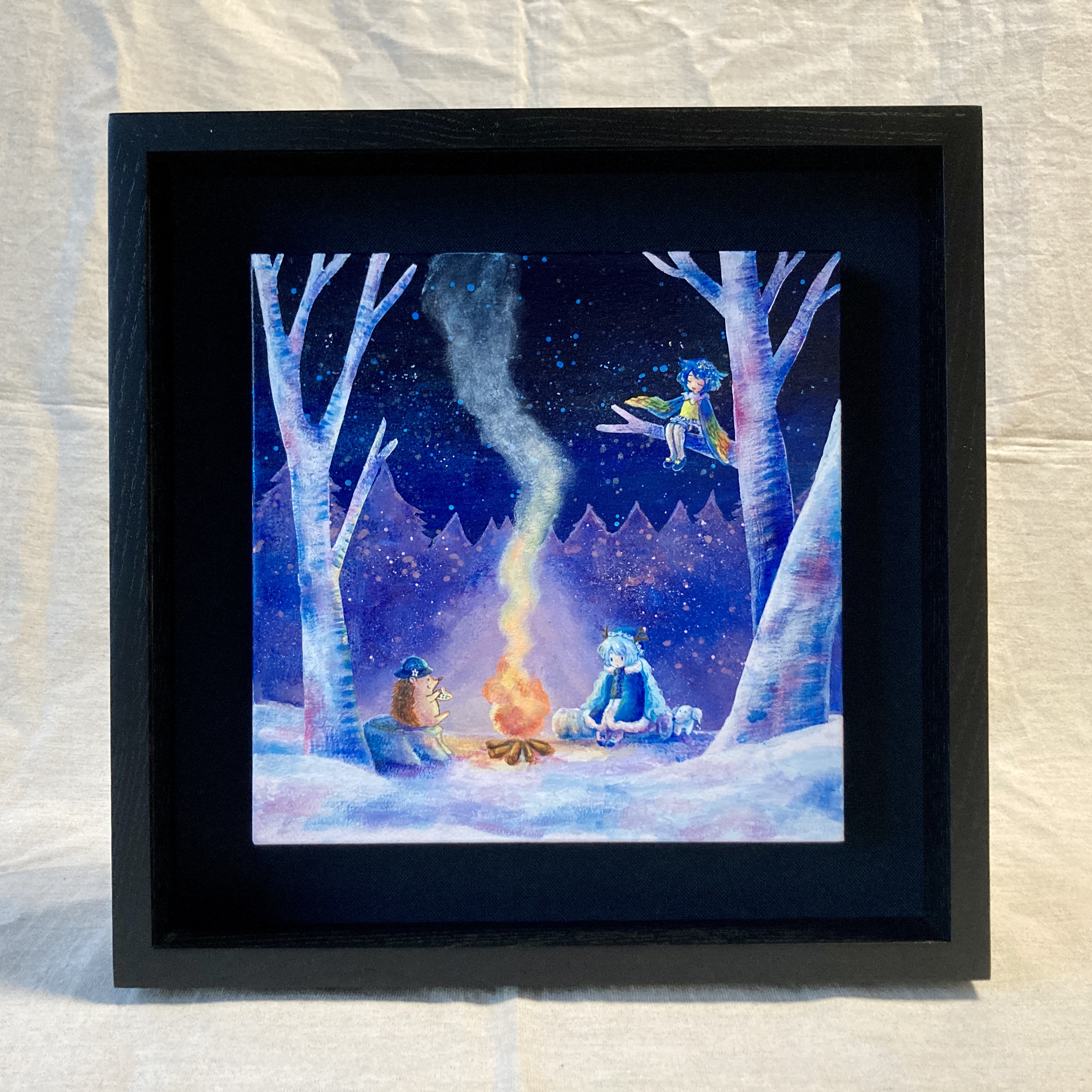 これもあたたかい？ F4号正方形額付 by 宮本明香 - 絵画販売・購入