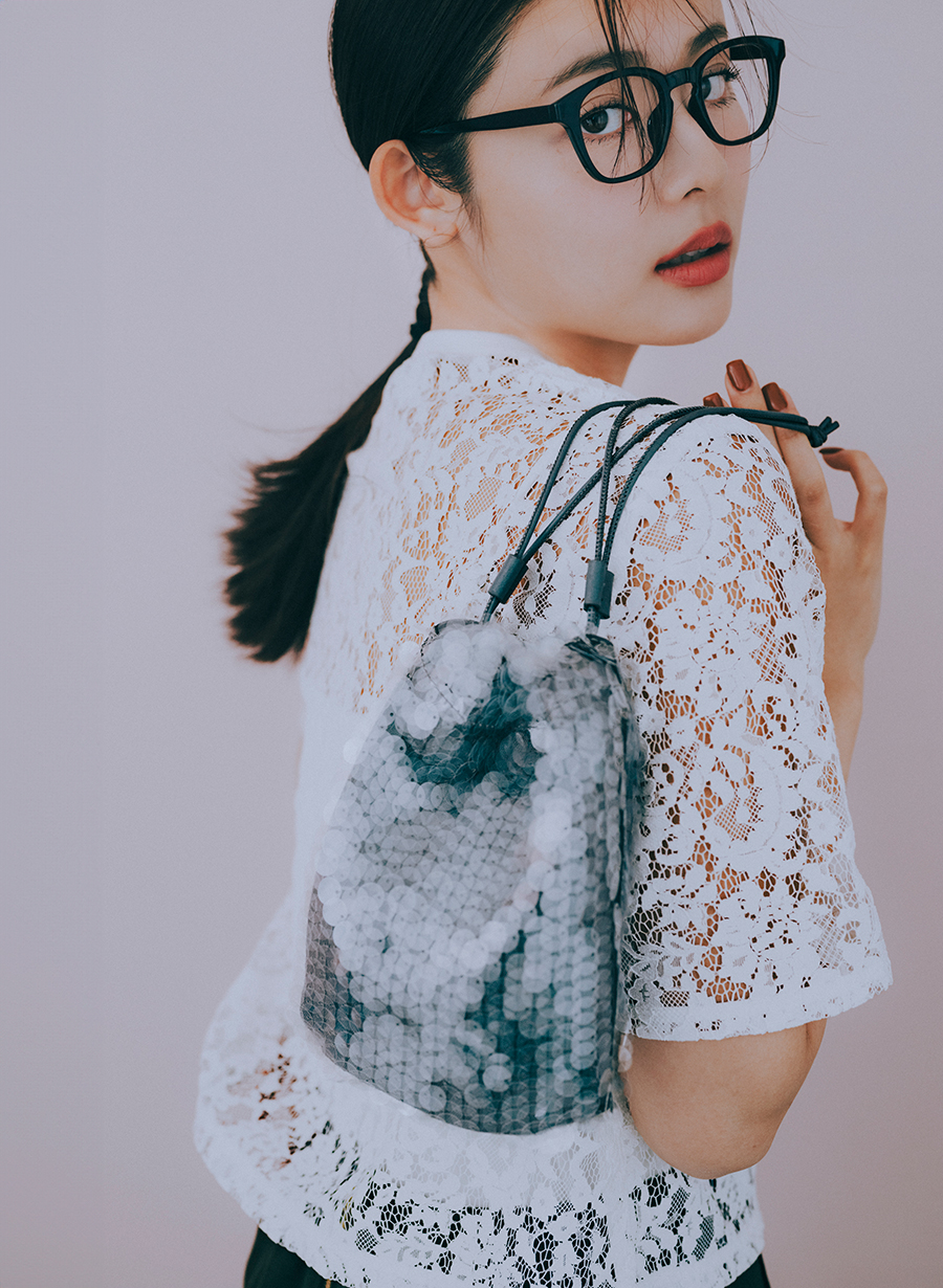 佐藤佳菜子さんコラボ】クロップドレースブラウス｜LOUNIE（ルーニィ