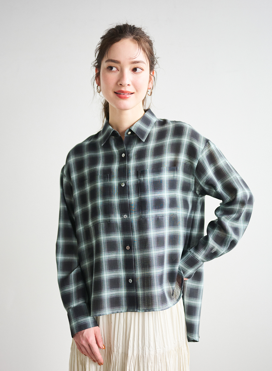 オンブレーチェックシャツ｜LOUNIE（ルーニィ）公式サイト／公式