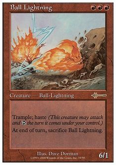 Foil】《ボール・ライトニング/Ball Lightning》(30周年記念)[流星