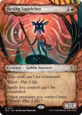 317)□ショーケース□《呪詛の壊し屋/Hexing Squelcher》[ECL-BF] 赤R