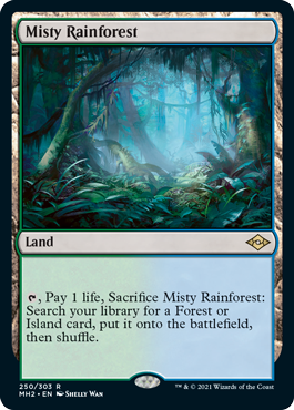 250)《霧深い雨林/Misty Rainforest》[MH2] 土地R | 日本最大級 MTG