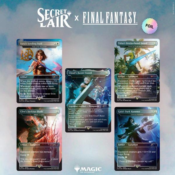 EN】Secret Lair x FINAL FANTASY: Weapons Foil Edition [Secret Lair