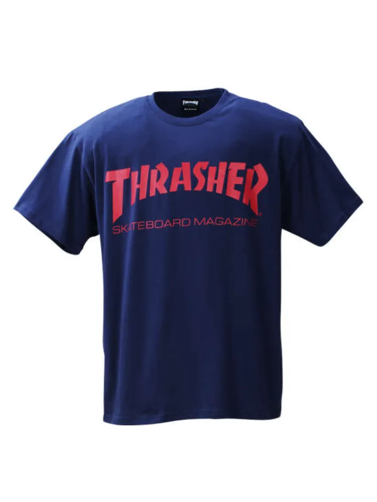 ブラック 【THRASHER(スラッシャー)】半袖Tシャツ ＊カタログ商品