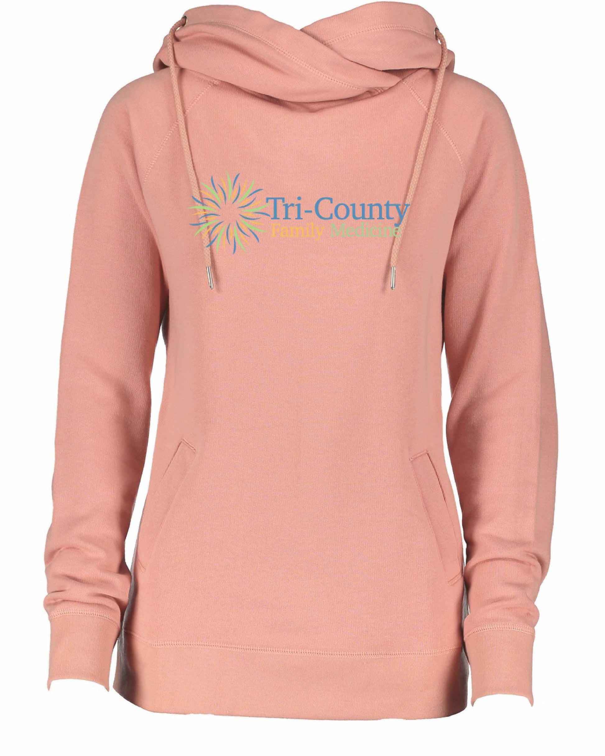Tri-County Ladies Enza Cowl Neck hoodie, EZ329 – Forever 6ix Apparel