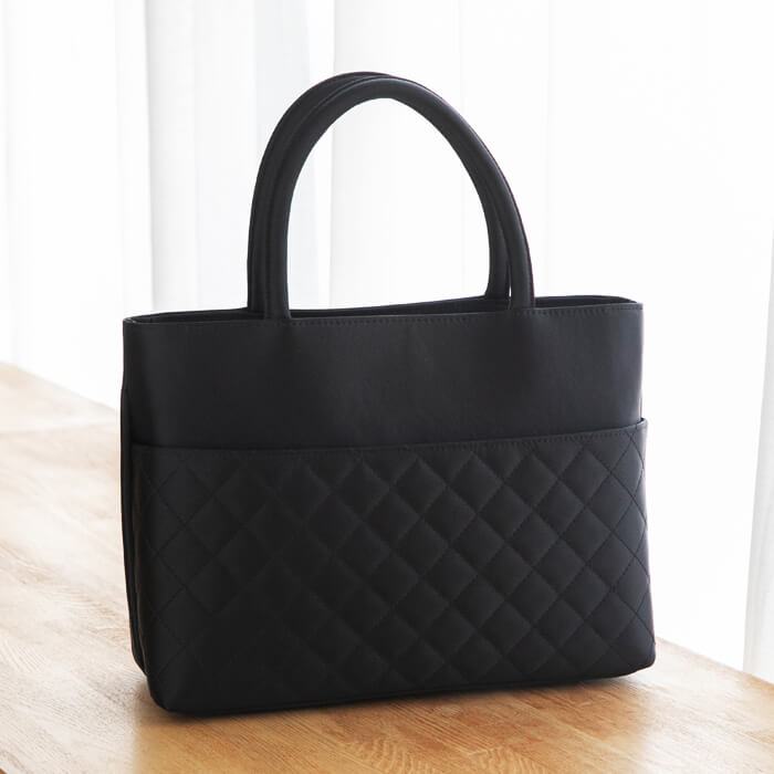 慶弔両用】たっぷり容量のトートバッグ ・ブラック｜東京ソワール