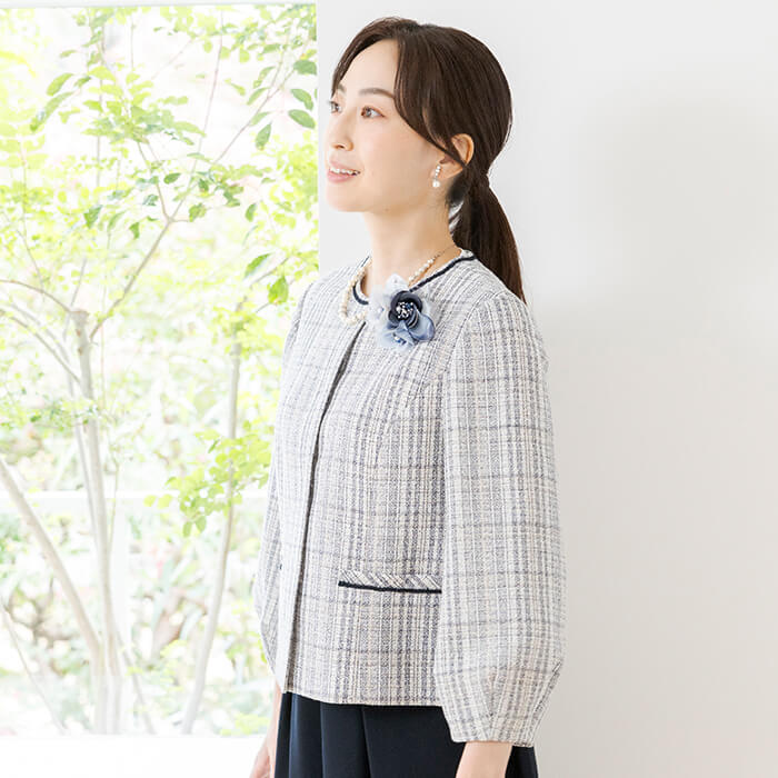 軽やかな雰囲気のセレモニーセットアップ 15号・ネイビー｜東京