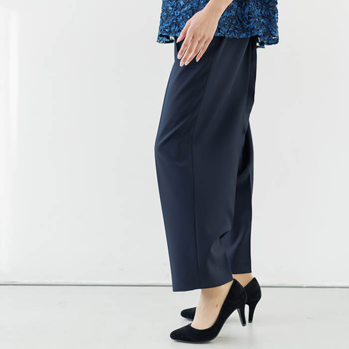 15号～19号｜リボン刺繍がポイントのセットアップ 19号・ネイビー