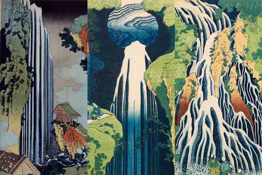 葛飾北斎『諸国瀧廻り』 200年前に魅せたインスタ映え表現 | CINRA