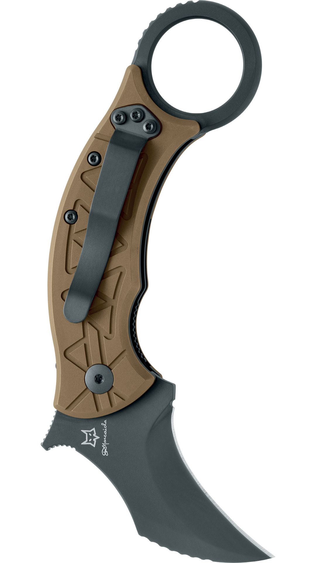 FX-802 TiPVD - TRIBAL K - Folding karambit - FOX Knives