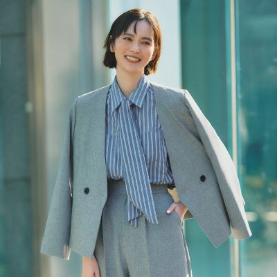 レディースのノーカラー 30代40代50代大人の通販｜HAPPY PLUS STORE