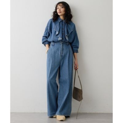 Whim Gazette(ウィム ガゼット)のワイドデニムイージーパンツ通販
