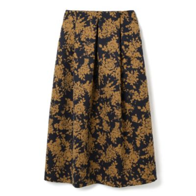 M7days(エムセブンデイズ)のグログラン花柄タックスカート通販