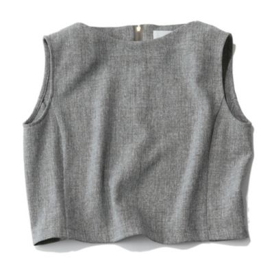 M7days(エムセブンデイズ)のツイード風ノースリーブトップス通販