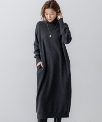 23区(ニジュウサンク)の【洗える】カシミヤブレンド タートルネック