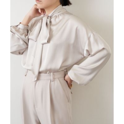 Whim Gazette(ウィム ガゼット)のサテンボウタイブラウス通販 | 集英社