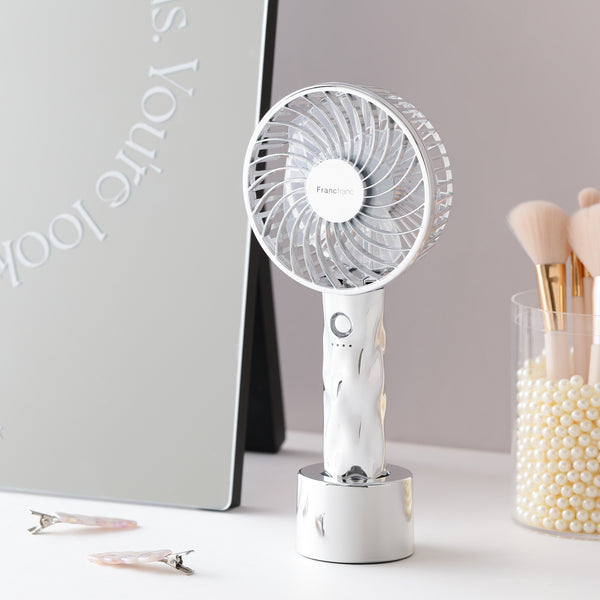 2025年モデル】フレ ハンディファン ウェーブ シルバー | Francfranc