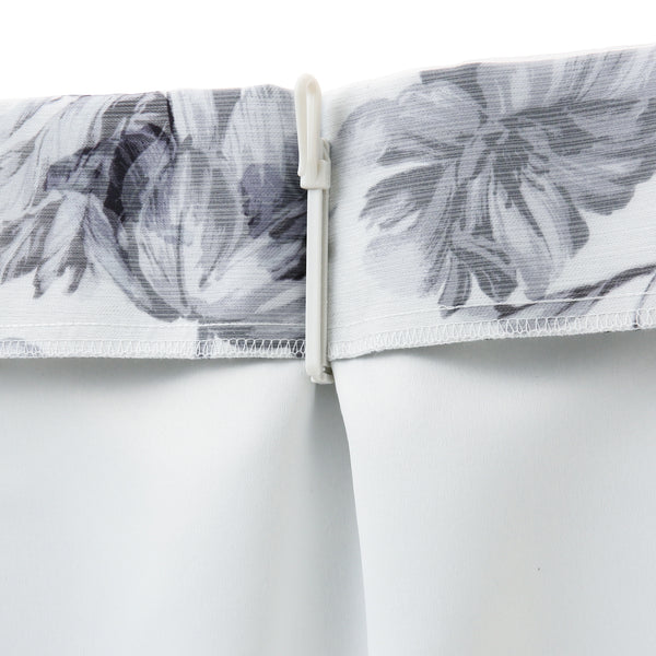 リリア ダブルカーテン グレー H2000×W1000 （レース&ドレープ/既製