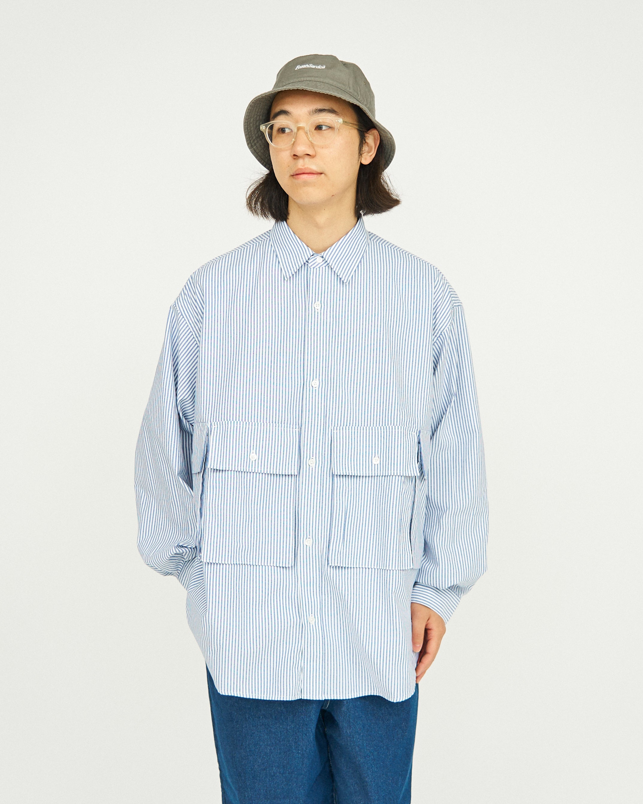 DRY OXFORD FLAP POCKET L/S SHIRT – FreshService KYOTO