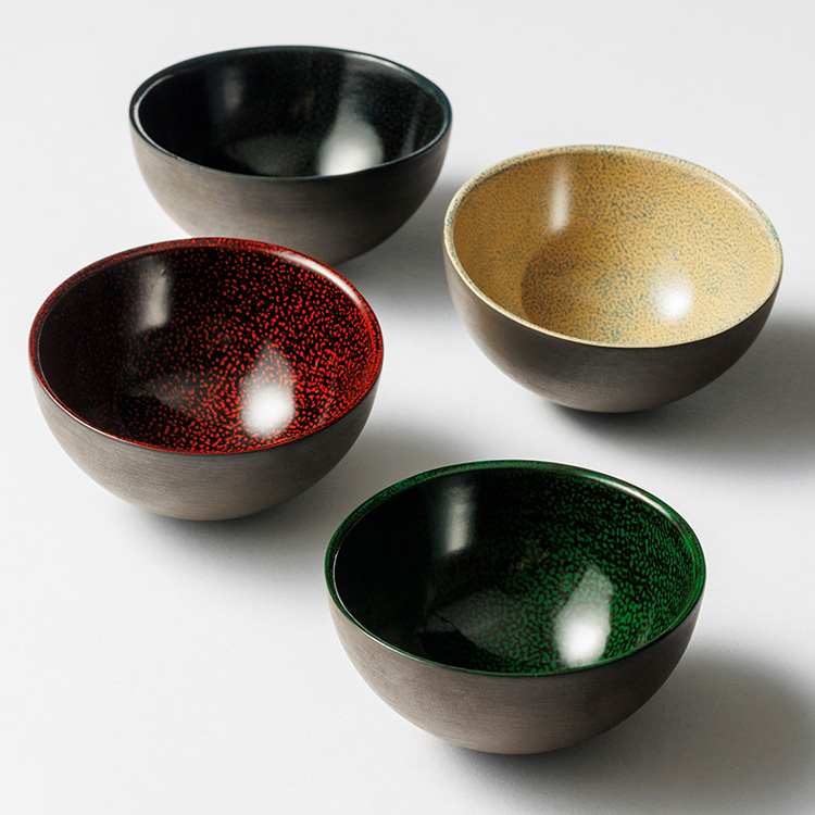 一和堂工芸】香川漆器 ぐい呑み 「hanabi 3号」藤巻別注モデル | 藤巻