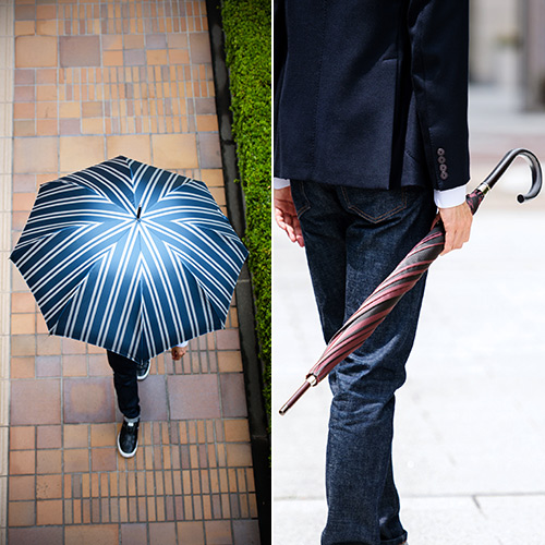 Ramuda】紳士長傘 レジメンタルストライプ | 藤巻百貨店