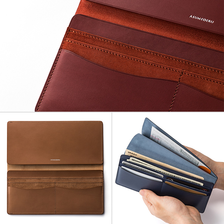 ASUMEDERU】カーフレザーロングウォレット No.10 | 藤巻百貨店